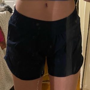 hottie hot shorts four-inch navy Lululemon.